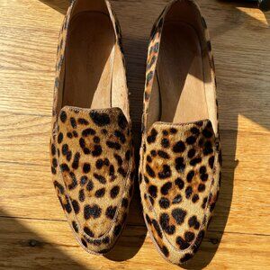 Madewell Leopard print Frances Loafer in CalfHair - Size 9